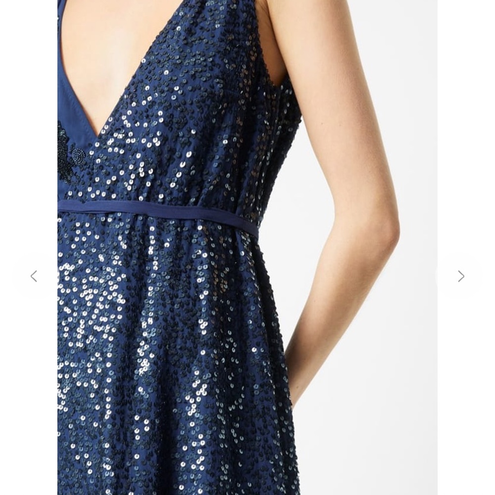 French Connection Aurora Embellished Wrap Dress | Cocktail Dress - Picture 2 of 5
